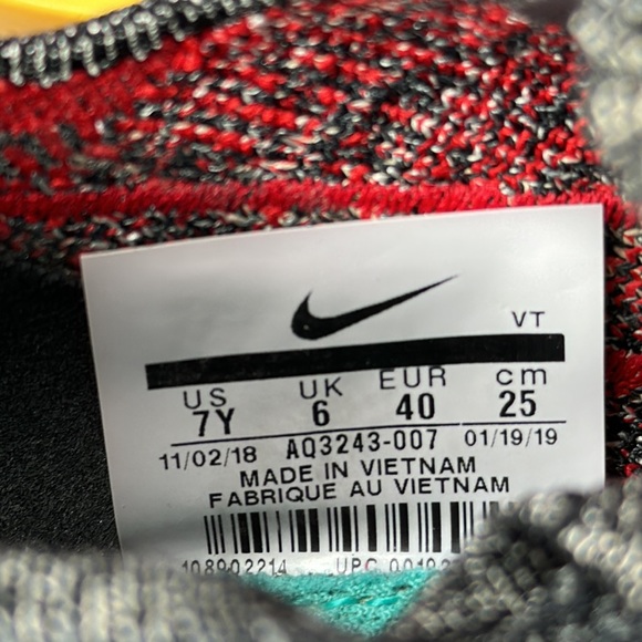 Nike Epic React FlyKnit Women’s 7Y Jade Running Sneaker Shoe. - Picture 7 of 8